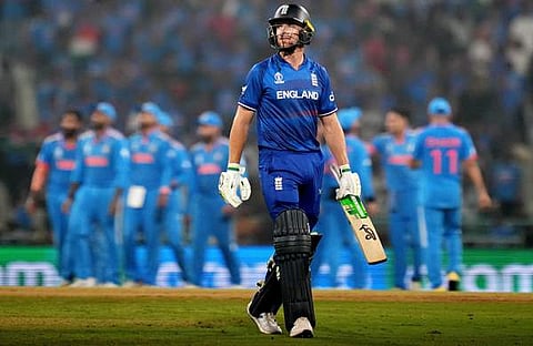 ഇന്ത്യക്കെതിരെ ഔട്ടായി മടങ്ങുന്ന ഇം​ഗ്ലണ്ട് ക്യാപ്റ്റൻ ജോസ് ബട്ലർ/ പിടിഐ