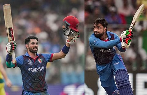 ഇബ്രാഹിം സാദ്രാന്‍, റാഷിദ് ഖാൻ/ പിടിഐ