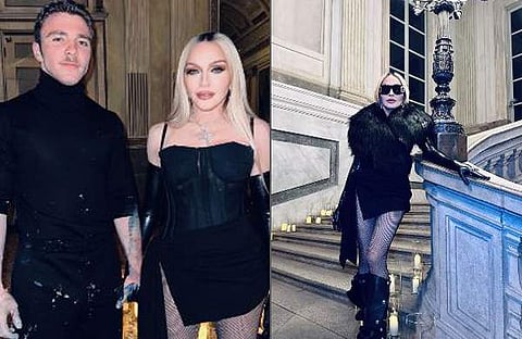 റോക്കോ റിച്ചികൊപ്പം മഡോണ/ ഇൻസ്റ്റ​ഗ്രാം