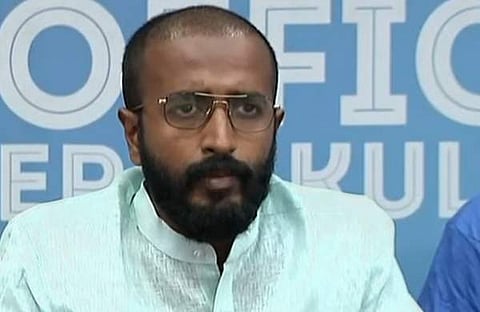 കെഎസ് യു സംസ്ഥാന പ്രസിഡന്റ് അലോഷ്യസ് സേവ്യർ മാധ്യമങ്ങളോട്, സ്ക്രീൻഷോട്ട്