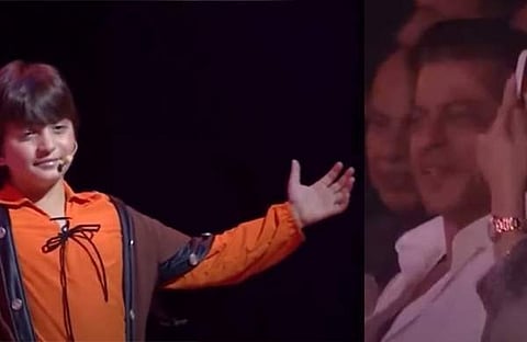 അബ്‌റാം ഖാൻ, ഷാരൂഖ് ഖാൻ/ വിഡിയോ സ്ക്രീൻഷോട്ട്