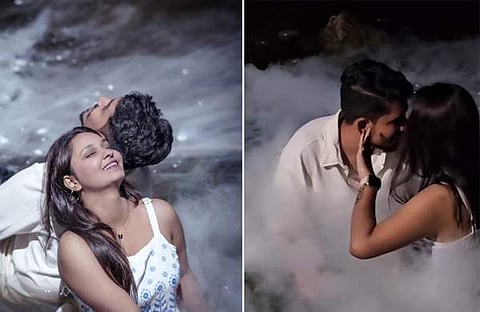 പ്രീ വെഡ്ഡിങ് ഷൂട്ടിനിടെ പാമ്പ്/ ഇൻസ്റ്റ​ഗ്രാം വിഡിയോ സ്ക്രീൻഷോട്ട്