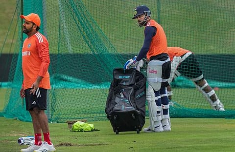 ഇന്ത്യൻ ടീം പരിശീലനത്തിൽ/ പിടിഐ