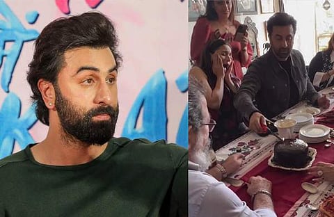 രൺബീർ കപൂർ/ ഫയൽ ചിത്രം, ക്രിസ്മസ് ആഘോഷത്തിന്റെ വിഡിയോ സ്ക്രീൻഷോട്ട്