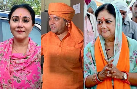 ദിയ, ബാലക് നാഥ്, വസുന്ധര രാജ