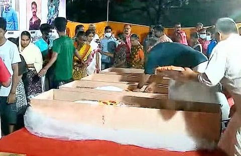 നാല് മലയാളികളുടെ മൃതദേഹങ്ങൾ നാട്ടിലെത്തിച്ചു/ ടെലിവിഷൻ സ്ക്രീൻഷോട്ട്