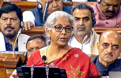 നിര്‍മല സീതാരാമന്‍ ബജറ്റ് അവതരിപ്പിക്കുന്നു/ടിവി ദൃശ്യം