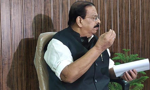 കെ സുധാകരന്‍ ഡല്‍ഹിയില്‍ മാധ്യമങ്ങളെ കാണുന്നു