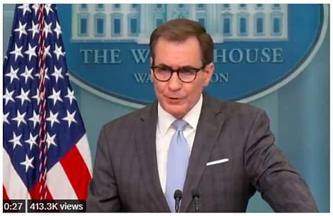 വൈറ്റ് ഹൗസ് ദേശീയ സുരക്ഷാ കൗൺസിൽ വക്താവ് ജോൺ കിർബി