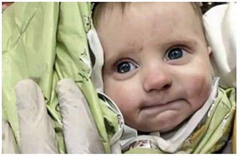 തുര്‍ക്കിയില്‍ രക്ഷപ്പെടുത്തിയ കുട്ടി