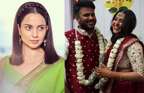 കങ്കണ റണാവത്ത്, സ്വരയും ഫഹദ് അഹ്മദും/ ചിത്രം; ഫെയ്സ്ബുക്ക്