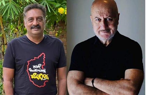 പ്രകാശ് രാജ്, അനുപം ഖേർ/ ചിത്രം; ഫെയ്സ്ബുക്ക്