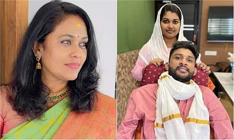 പ്രണവിന്റെ വിയോ​ഗത്തിൽ നടി സീമ ജി നായർ/ ചിത്രം ഫെയ്‌സ്‌ബുക്ക്