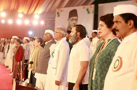 കോണ്‍ഗ്രസ് പ്ലീനറി സമ്മേളനത്തില്‍ നിന്ന്/ ട്വിറ്റര്‍