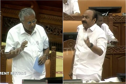 പിണറായി വിജയന്‍, വി ഡി സതീശന്‍/ സഭ ടിവി