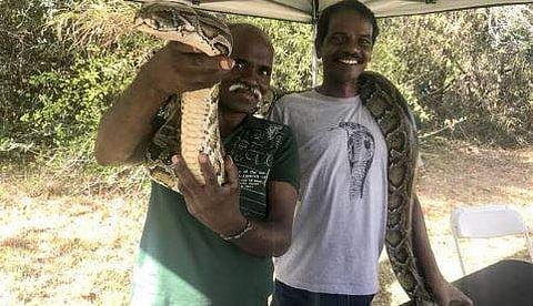 പാമ്പുപിടിത്തക്കാർക്ക് ആദ്യമായി പത്മശ്രീ/ ചിത്രം ട്വിറ്റർ