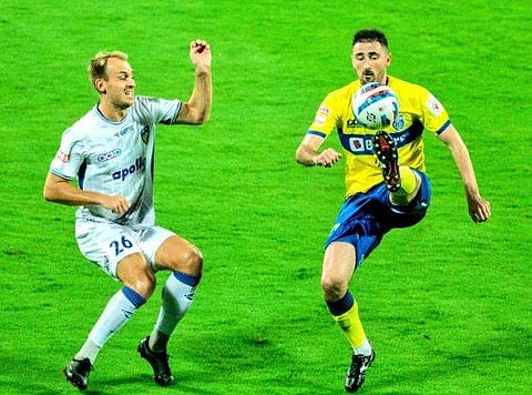 ചെന്നൈയിൻ എഫ്സി- കേരള ബ്ലാസ്റ്റേഴ്സ് മത്സരം, IMAGE CREDIT: indian super league