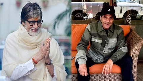 അമിതാഭ് ബച്ചൻ, ധർമേന്ദ്ര/ ചിത്രം ഫെയ്‌സ്ബുക്ക്