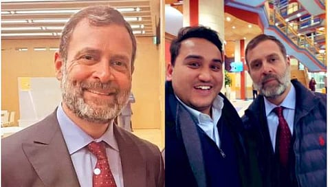 രാഹുൽ ​ഗാന്ധി പുതിയ ലുക്കിൽ/ ചിത്രം ട്വിറ്റർ