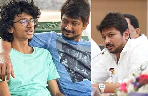 ഉദയനിധി സ്റ്റാലിൻ മകൻ ഇൻനിധിക്കൊപ്പം/ ഇൻ‌സ്റ്റ​ഗ്രാം