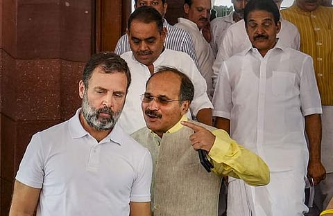 രാഹുല്‍ ഗാന്ധി പാര്‍ലമെന്റില്‍ എത്തിയപ്പോള്‍/പിടിഐ