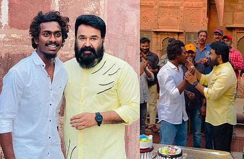 മോഹൻലാലും മനോജ് മോസസും, പിറന്നാൾ ആഘോഷത്തിൽ നിന്ന്/ ചിത്രം; ഇൻസ്റ്റ​ഗ്രാം