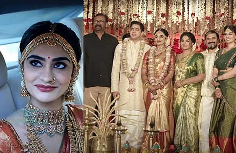 ഉത്തര ശരത്തിന്റെ വിവാഹത്തില്‍ നിന്ന്/ വിഡിയോ സ്‌ക്രീന്‍ഷോട്ട്‌