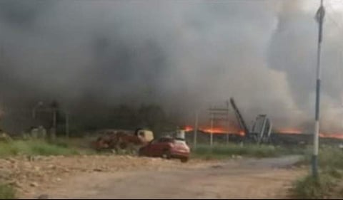 ബ്രഹ്മപുരം മാലിന്യപ്ലാന്റിലുണ്ടായ തീപിടിത്തം