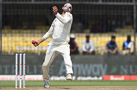 ഇന്ത്യക്കതിരെ ലിയോണിന്റെ ബൗളിങ്/ എഎഫ്പി