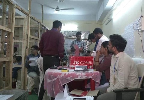 ത്രിപുരയിലെ വോട്ടെണ്ണല്‍ കേന്ദ്രത്തില്‍ നിന്നുള്ള ദൃശ്യം, എഎന്‍ഐ