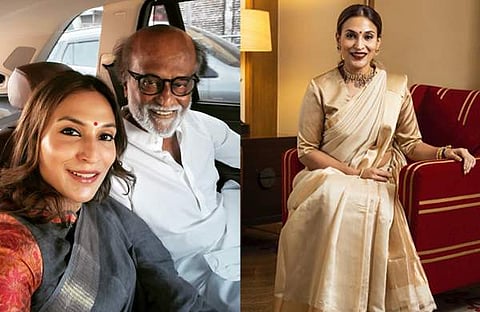 ഐശ്വര്യ രജനീകാന്തിനൊപ്പം / ചിത്രം; ട്വിറ്റർ