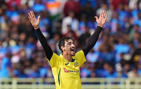 ഇന്ത്യക്കെതിരെ ബൗളിങിനിടെ സ്റ്റാർക്ക്/ പിടിഐർക്ക്/ പിടിഐ