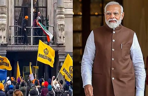 ഖാലിസ്ഥാൻ വാദികൾ ലണ്ടനിൽ നടത്തിയ പ്രതിഷേധം/ പിടിഐ