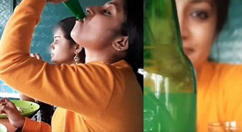 യുവതി ഇന്‍സ്റ്റഗ്രാമില്‍ പോസ്റ്റ് ചെയ്ത വീഡിയോ ദൃശ്യം