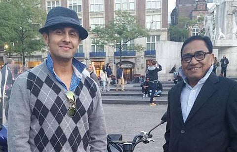 സോനു നി​ഗവും അച്ഛനും/ ചിത്രം; ഫെയ്സ്ബുക്ക്