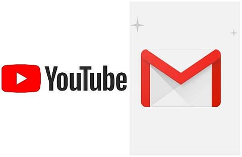 യൂട്യൂബ്, ജി മെയില്‍