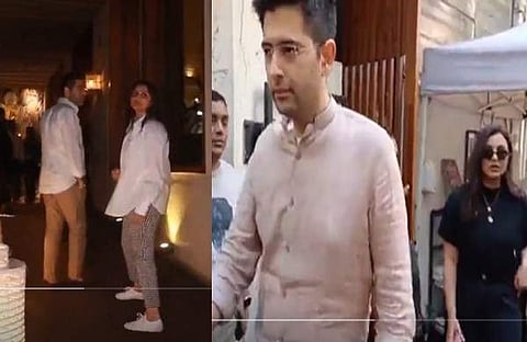 പരിനീതി ചോപ്ര, രാഘവ് ഛദ്ദ/ ചിത്രം ട്വിറ്റർ