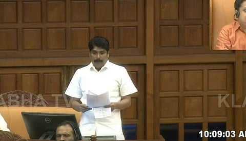 ടി സിദ്ധിഖ് നിയമസഭയില്‍ സംസാരിക്കുന്നു