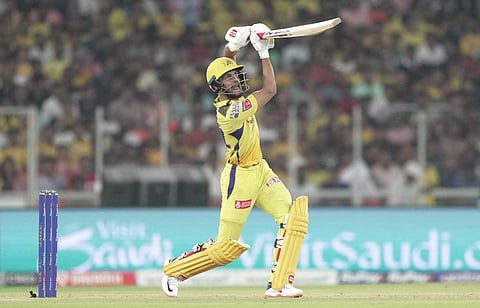 ഋതുരാജിന്റെ ബാറ്റിങ്/ പിടിഐ