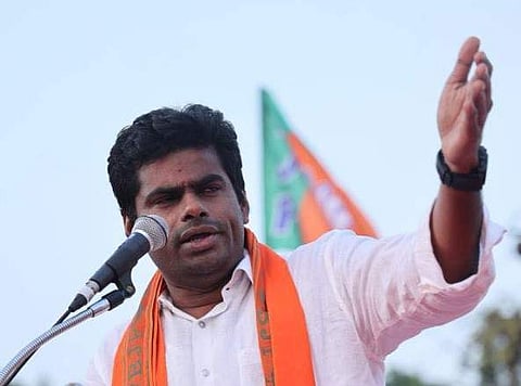 തമിഴ്‌നാട് ബിജെപി അധ്യക്ഷന്‍ കെ അണ്ണാമലൈ/ ഫെയ്‌സ്ബുക്ക്‌