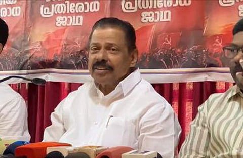 എംവി ഗോവിന്ദന്‍ വാര്‍ത്താസമ്മേളനത്തില്‍/വിഡിയോ ദൃശ്യം