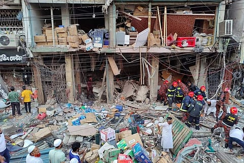 ധാക്കയിലുണ്ടായ സ്‌ഫോടനം നടന്ന സ്ഥലം/ ട്വിറ്റര്‍