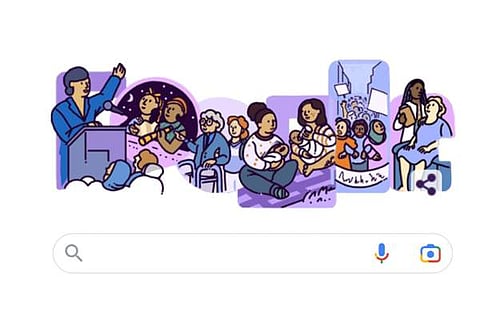 വനിതാ ദിനം ഡൂഡിൽ ഒരുക്കി ​ഗൂ​ഗിൾ/ ചിത്രം ട്വിറ്റർ