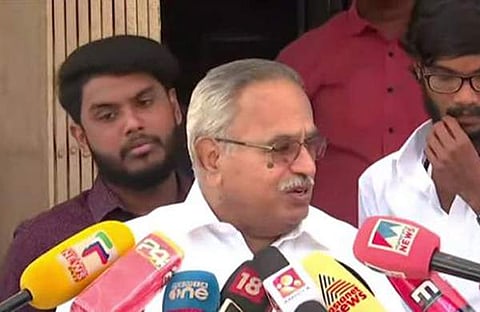 കാനം രാജേന്ദ്രന്‍ മാധ്യമങ്ങളോടു സംസാരിക്കുന്നു/ടിവി ദൃശ്യം