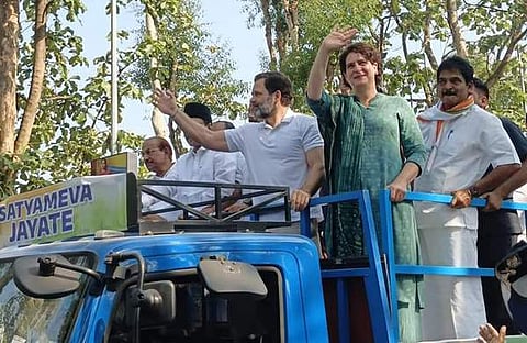 രാഹുല്‍ ഗാന്ധിയുടെ റോഡ് ഷോ