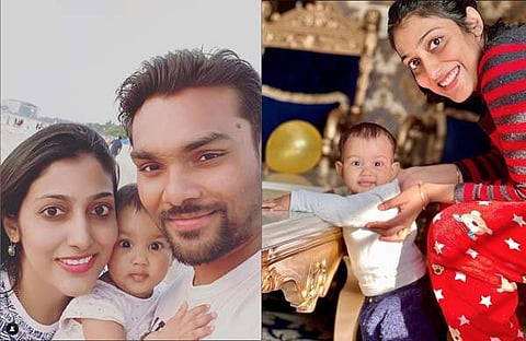 സന്ദീപ് ശർമ ഭാര്യ താഷയും മകൾക്കുമൊപ്പം/ ചിത്രം ഇൻസ്റ്റാ​ഗ്രാം