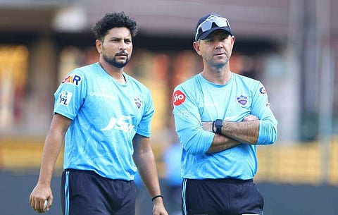 കുൽദീപ് യാദവും പോണ്ടിങും/ ട്വിറ്റർ