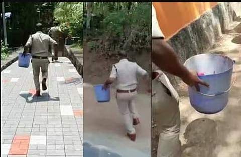 ആറന്മുളയിൽ ബക്കറ്റിൽ ഉപേക്ഷിച്ച നിലയിൽ കണ്ടെത്തിയ നവജാത ശിശുവിനെയും കൊണ്ട് പൊലീസ് സംഘം