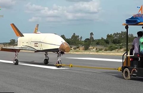 പുനരുപയോഗിക്കാവുന്ന വിക്ഷേപണ വാഹനത്തിന്റെ പരീക്ഷണം, image credit: isro