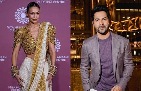 ജിജി ഹാഡിഡ്/ എഎൻഐ, വരുൺ ധവാൻ/ ഫെയ്സ്ബുക്ക്